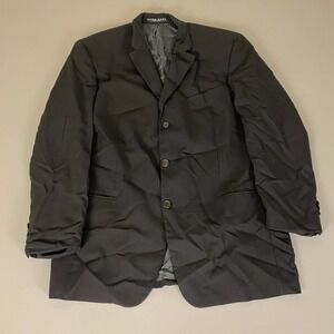 Hugo Boss Blazer Men's Size 44R Black Suit Jacket Made in USA‎ Wool Blend